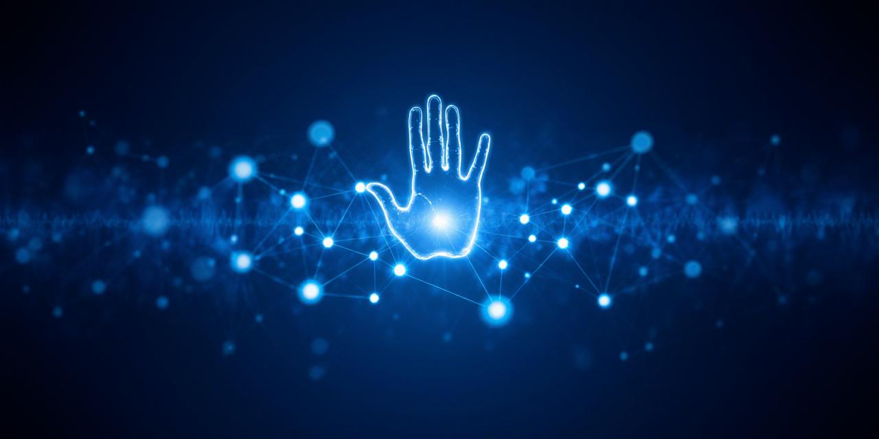 Abstract visualization of ethical AI connectivity and digital integrity